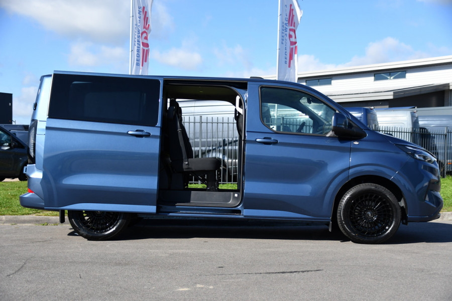 Ford Transit Custom 300 2.0 TDCI L1H1 DC Limited PB Edition Adaptieve Cruise, Camera, Carplay, LED, Stoelverwarming, 2 x Schuifdeur, Automaat, Stuurverwarming, Trekhaak, 170pk, Uniek!