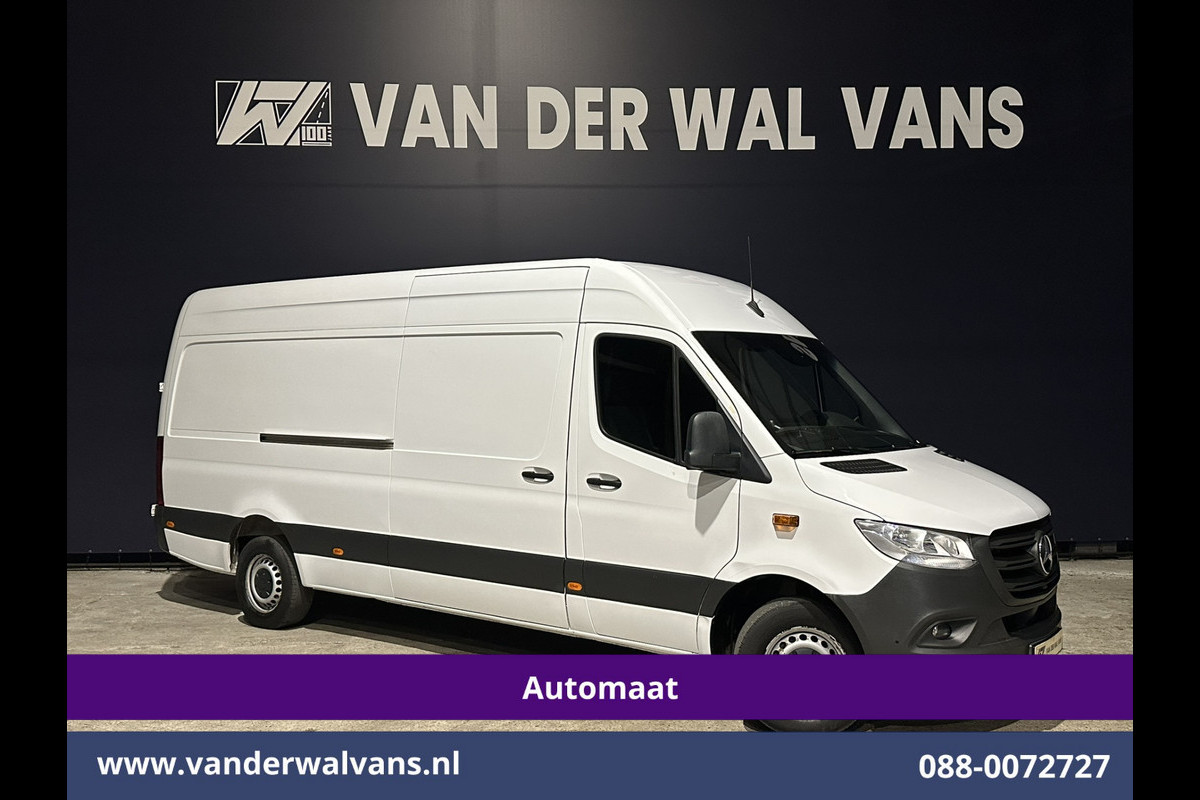 Mercedes-Benz Sprinter 317 CDI 170pk 9G-Tronic Automaat 3500kg Trekhaak L3H2 Euro6 Airco | 360 graden Camera | Navigatie | Apple Carplay | Stoelverwarm Android Auto, Cruisecontrol, Chauffeursstoel, Parkeersensoren, Bijrijdersbank