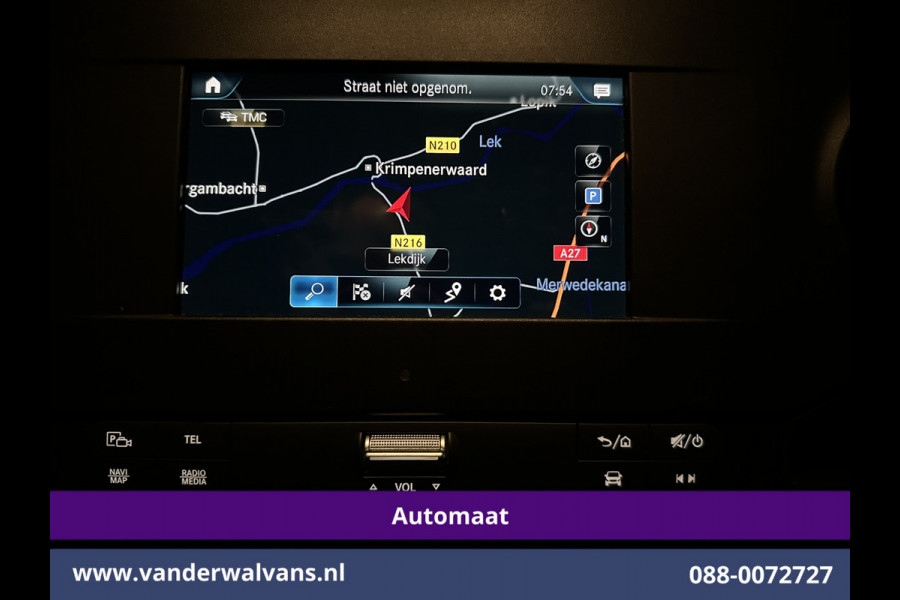 Mercedes-Benz Sprinter 317 CDI 170pk 9G-Tronic Automaat 3500kg Trekhaak L3H2 Euro6 Airco | 360 graden Camera | Navigatie | Apple Carplay | Stoelverwarm Android Auto, Cruisecontrol, Chauffeursstoel, Parkeersensoren, Bijrijdersbank