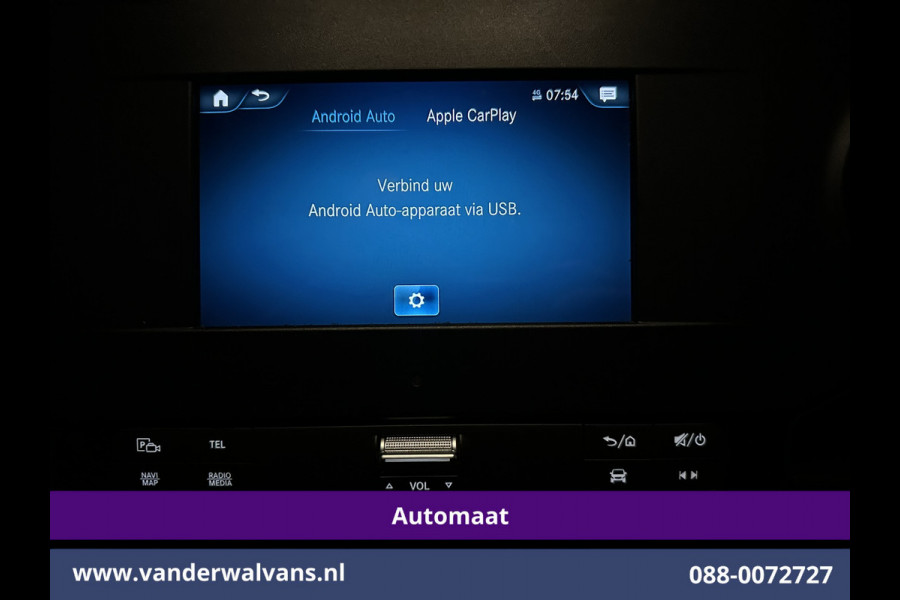 Mercedes-Benz Sprinter 317 CDI 170pk 9G-Tronic Automaat 3500kg Trekhaak L3H2 Euro6 Airco | 360 graden Camera | Navigatie | Apple Carplay | Stoelverwarm Android Auto, Cruisecontrol, Chauffeursstoel, Parkeersensoren, Bijrijdersbank