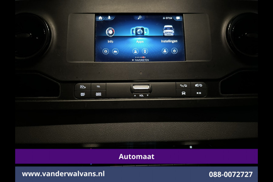 Mercedes-Benz Sprinter 317 CDI 170pk 9G-Tronic Automaat 3500kg Trekhaak L3H2 Euro6 Airco | 360 graden Camera | Navigatie | Apple Carplay | Stoelverwarm Android Auto, Cruisecontrol, Chauffeursstoel, Parkeersensoren, Bijrijdersbank