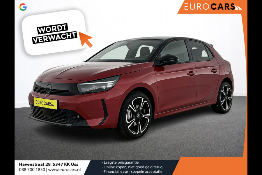 Opel Corsa 1.2 Turbo 136pk Hybrid GS Automaat Navigatie Apple Carplay/Android Auto Camera Parkeersensoren Cruise Control Dodehoek assistent Stoel- en stuurverwarming Full-LED-Matrix-koplamp Airco Lichtmetalen velgen