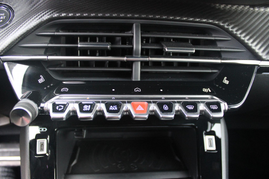 Peugeot 208 1.2 Hybrid 145PK AUTOMAAT GT PACK | ELEKTRISCH BEDIENBARE BESTUURDERSSTOEL MET MASSAGE FUNCTIE | ALCANTARA BEKLEDING | STOEL VERWARMING | CRUISE CONTROL | DAB+ RADIO | APPLE CARPLAY/ANDROID AUTO | FULL LED KOPLAMPEN | KEYLESS ENTRY/START | 17" LICHTMETALEN VELGEN | CLIMATE CONTROL | PARKEERSENSOREN VOOR + ACHTER | ACHTERUITRIJ CAMERA | SFEERVERLICHTING |