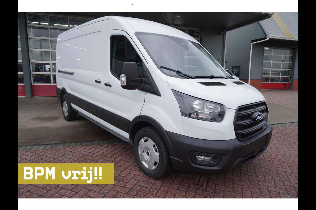 Ford Transit 350L 2.0 TDCI 130PK L3H2 Trend nr. V065 | Airco | Cruise | Trekhaak | Apple cp-Android auto