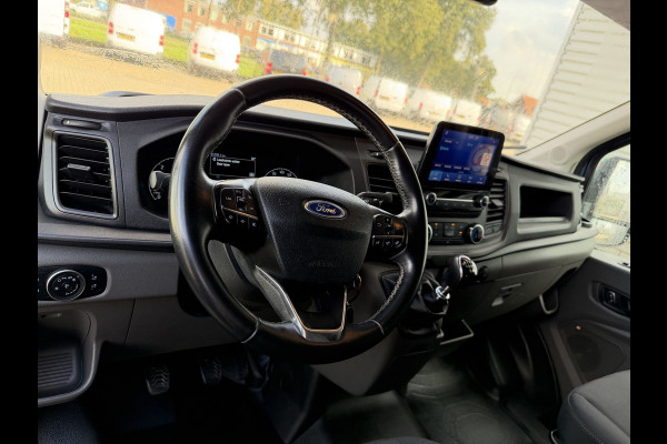 Ford Transit 350 2.0 TDCI 170pk L3H2 DC 5 persoons Trend / vaste prijs rijklaar € 25.950 ex btw / euro 6 / bpm vrij / lease vanaf € 424 / raptor grille / blauw metallic / trekhaak 2500 kg