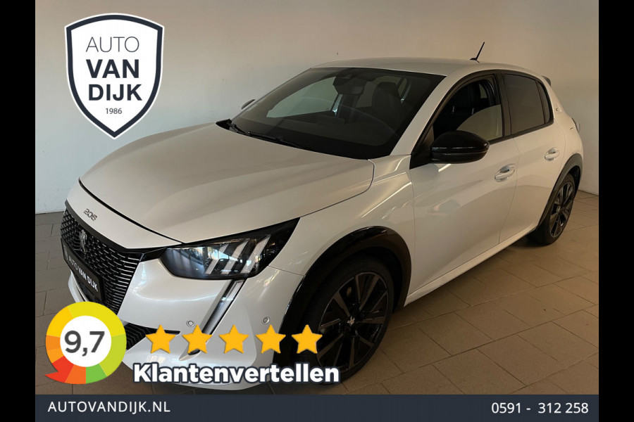 Peugeot 208 1.2 PureTech GT Pack 130PK AUTOMAAT PARELMOER WIT ALCANTARA AIRCO CLIMA NAVI CRUISE STOELVERW APPLE CARPLAY NIEUWSTAAT