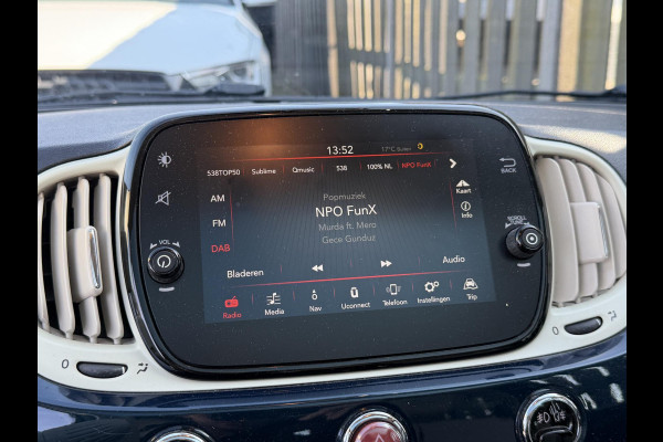 Fiat 500 1.2 Lounge | Panoramadak | Navigatie | Parkeersensoren | DAB | Lichtmetalen Velgen |