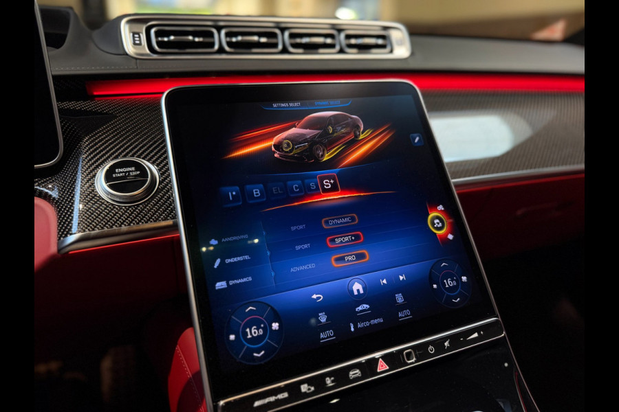 Mercedes-Benz S-Klasse AMG 63 S E Performance|Pano|HUD|Keyless|360|4D Burmester|Massage|Matrix|Chauffeurspakket|Carbon