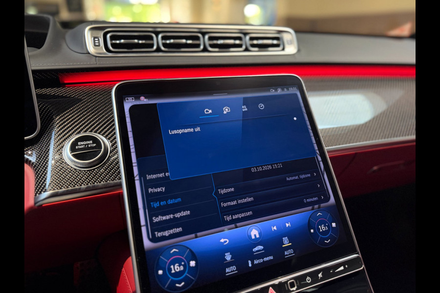 Mercedes-Benz S-Klasse AMG 63 S E Performance|Pano|HUD|Keyless|360|4D Burmester|Massage|Matrix|Chauffeurspakket|Carbon