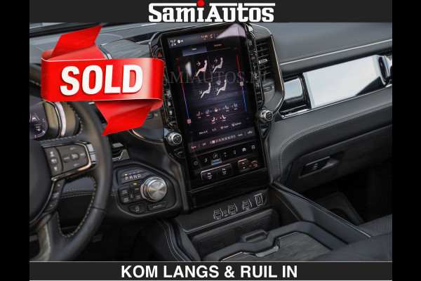 Dodge Ram Limited Night H.O 540HP 706Nm | € 84.950 excl | Massage + Full Option | De Meest Luxe en Volle Pick-Up in zijn Klasse | Comfortabele Dubbele Cabine met Royale 5 Zitplaatsen | BPM vrij | Nu Leverbaar uit Voorraad | Voorraad Nr 2356 - 0990 | De specialist in Amerikaanse pick‑ups in Nederland en Europa.