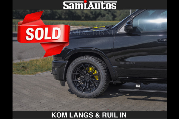 Dodge Ram Limited Night H.O 540HP 706Nm | € 84.950 excl | Massage + Full Option | De Meest Luxe en Volle Pick-Up in zijn Klasse | Comfortabele Dubbele Cabine met Royale 5 Zitplaatsen | BPM vrij | Nu Leverbaar uit Voorraad | Voorraad Nr 2356 - 0990 | De specialist in Amerikaanse pick‑ups in Nederland en Europa.