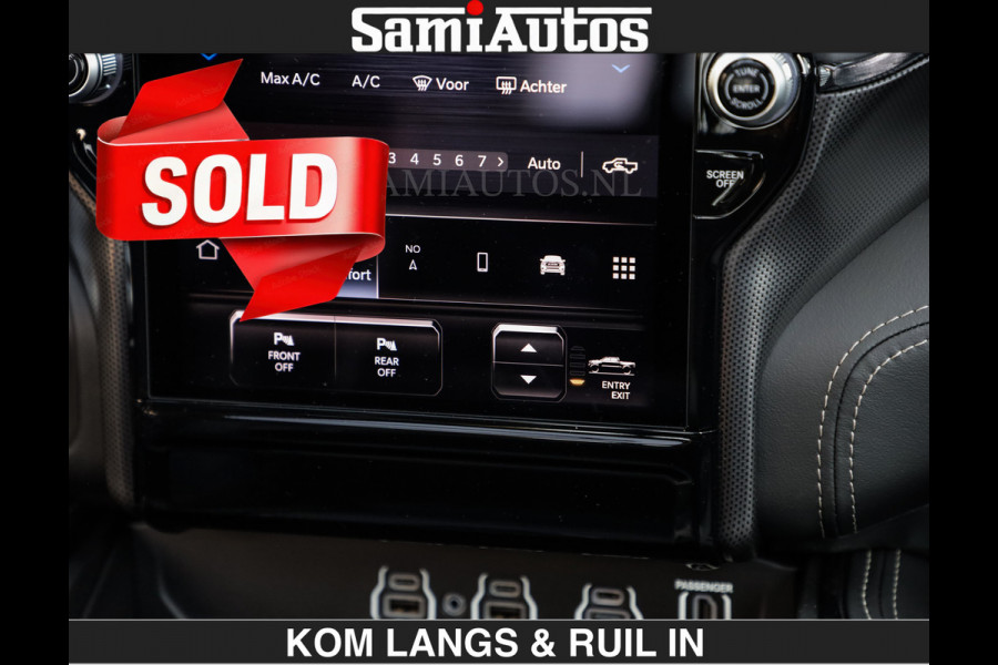 Dodge Ram Limited Night H.O 540HP 706Nm | € 84.950 excl | Massage + Full Option | De Meest Luxe en Volle Pick-Up in zijn Klasse | Comfortabele Dubbele Cabine met Royale 5 Zitplaatsen | BPM vrij | Nu Leverbaar uit Voorraad | Voorraad Nr 2356 - 0990 | De specialist in Amerikaanse pick‑ups in Nederland en Europa.