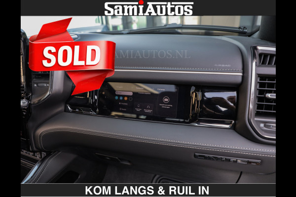 Dodge Ram Limited Night H.O 540HP 706Nm | € 84.950 excl | Massage + Full Option | De Meest Luxe en Volle Pick-Up in zijn Klasse | Comfortabele Dubbele Cabine met Royale 5 Zitplaatsen | BPM vrij | Nu Leverbaar uit Voorraad | Voorraad Nr 2356 - 0990 | De specialist in Amerikaanse pick‑ups in Nederland en Europa.