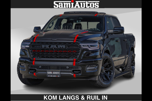 Dodge Ram Limited 540 PK | €84950,- excl De Meest Luxe en Volle Pick-Up in zijn Klasse | Massage + Full Option | Comfortabele Dubbele Cabine met Royale 5 Zitplaatsen | BPM vrij | Nu Leverbaar uit Voorraad | Voorraad Nr 2334 - 5409 | De specialist in Amerikaanse pick‑ups in Nederland en Europa.
