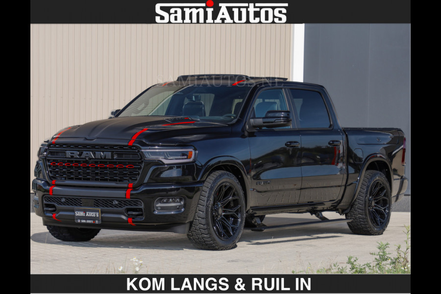 Dodge Ram Limited 540 PK | €84950,- excl De Meest Luxe en Volle Pick-Up in zijn Klasse | Massage + Full Option | Comfortabele Dubbele Cabine met Royale 5 Zitplaatsen | BPM vrij | Nu Leverbaar uit Voorraad | Voorraad Nr 2334 - 5409 | De specialist in Amerikaanse pick‑ups in Nederland en Europa.
