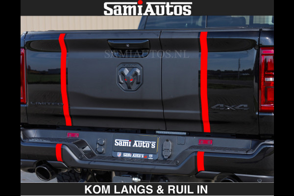 Dodge Ram Limited 540 PK | €84950,- excl De Meest Luxe en Volle Pick-Up in zijn Klasse | Massage + Full Option | Comfortabele Dubbele Cabine met Royale 5 Zitplaatsen | BPM vrij | Nu Leverbaar uit Voorraad | Voorraad Nr 2334 - 5409 | De specialist in Amerikaanse pick‑ups in Nederland en Europa.