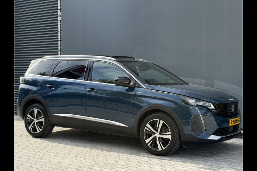 Peugeot 5008 BWJ 10-2022 | 1.2T 131PK GT | PANO DAK | EL KOFFERKLEP | CLIMA | NAVI | CARPLAY |  PDC | PRIVACY GLASS | LED |