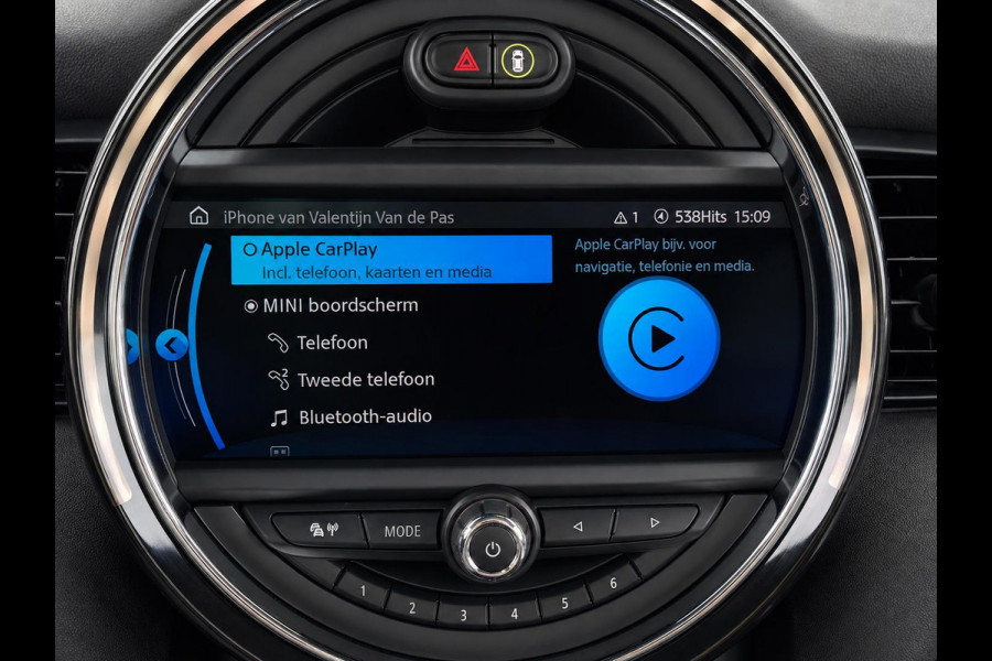 MINI Electric Charged 33 kWh Panoramadak Harman Kardon Camera Leder Navigatie Professional Cruise Control Head Up Display Bluetooth SOH 97%