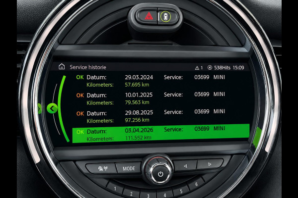 MINI Electric Charged 33 kWh Panoramadak Harman Kardon Camera Leder Navigatie Professional Cruise Control Head Up Display Bluetooth SOH 97%
