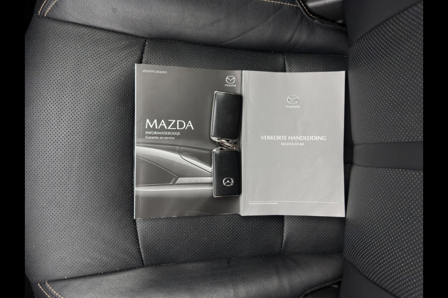 Mazda CX-60 2.5 e-SkyActiv PHEV Exclusive-Line AWD [3-Fase] (Plug-in) (INCL-BTW) Aut. *LEATHER | FULL-LED | BLINDSPOT | HEATED/COOLED-COMFORTSEATS | MEMORY-PACK | DIGI-COCKPIT | KEYLESS | DAB | NAVI-FULLMAP | CAMERA | CARPLAY | SHIFTPADDLES | HEAD-UP | 20"ALU*