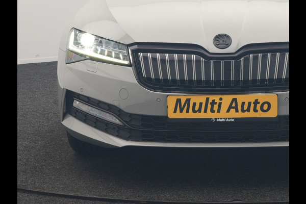 Škoda Superb Combi 1.4 TSI iV Sportline Business PHEV 218pk Dealer O.H. | SOH 91,2% | | Panodak | Adaptive Cruise | Camera | Canton Audio | Alcantara Sportstoelen Memory & Verwarmd | Sfeerverlichting | Keyless | BLIS | Stuur Verwarmd | Apple Carplay | Crystal LED | Navigatie | Plug In Hybrid |