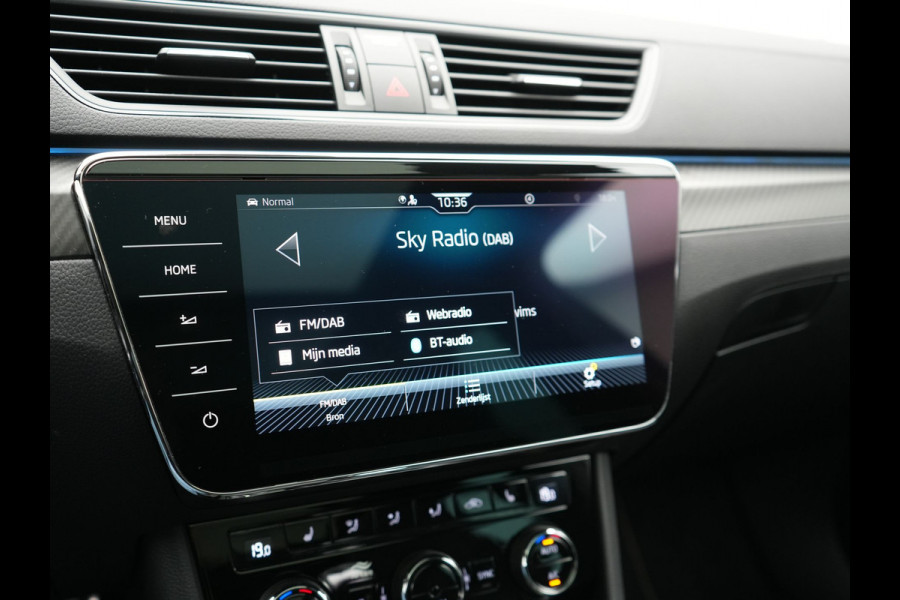 Škoda Superb Combi 1.4 TSI iV Sportline Business PHEV 218pk Dealer O.H. | SOH 91,2% | | Panodak | Adaptive Cruise | Camera | Canton Audio | Alcantara Sportstoelen Memory & Verwarmd | Sfeerverlichting | Keyless | BLIS | Stuur Verwarmd | Apple Carplay | Crystal LED | Navigatie | Plug In Hybrid |