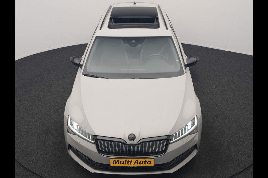 Škoda Superb Combi 1.4 TSI iV Sportline Business PHEV 218pk Dealer O.H. | SOH 91,2% | | Panodak | Adaptive Cruise | Camera | Canton Audio | Alcantara Sportstoelen Memory & Verwarmd | Sfeerverlichting | Keyless | BLIS | Stuur Verwarmd | Apple Carplay | Crystal LED | Navigatie | Plug In Hybrid |