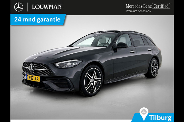 Mercedes-Benz C-Klasse Estate 300 e AMG Plug-In Hybride AMG Line | Premium Plus | Night Pakket | Panorama Schuif-Kanteldak | Alarm | Inclusief 24 maanden MB Certified garantie voor Europa.