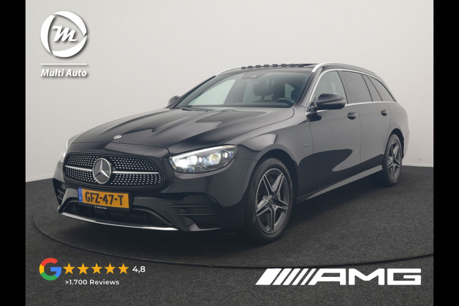 Mercedes-Benz E-Klasse Estate 300 e AMG 320pk PHEV Dealer O.H | Trekhaak af Fabriek | Schuif-/kantel Dak | Widescreen Navi | Multibeam LED | Camera | Alcantara Sportstoelen Verwarmd | Apple Carplay | BLIS | 18"L.M | Plug In Hybrid