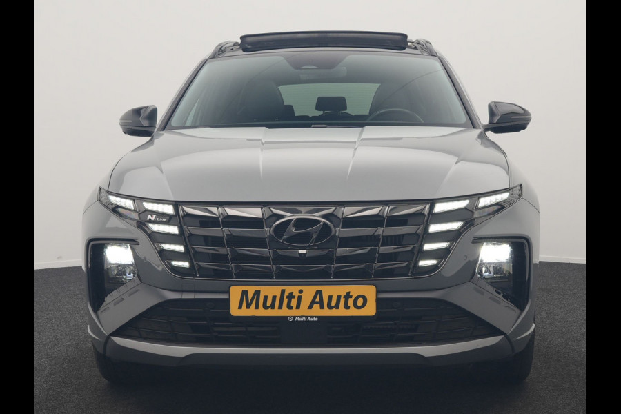Hyundai Tucson 1.6 T-GDI PHEV N Line 4WD 265pk Dealer O.H | Trekhaak Afn. | Panodak | Adaptive Cruise | 360 Camera | Krell Audio | Alcantara Sportstoelen Memory & Ventilatie | Stoelen & Stuur Verwarmd | Blis | Keyless | Navigatie | DAB | Plug In Hybrid |