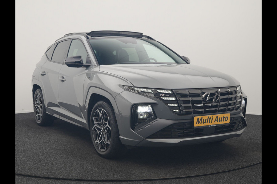 Hyundai Tucson 1.6 T-GDI PHEV N Line 4WD 265pk Dealer O.H | Trekhaak Afn. | Panodak | Adaptive Cruise | 360 Camera | Krell Audio | Alcantara Sportstoelen Memory & Ventilatie | Stoelen & Stuur Verwarmd | Blis | Keyless | Navigatie | DAB | Plug In Hybrid |
