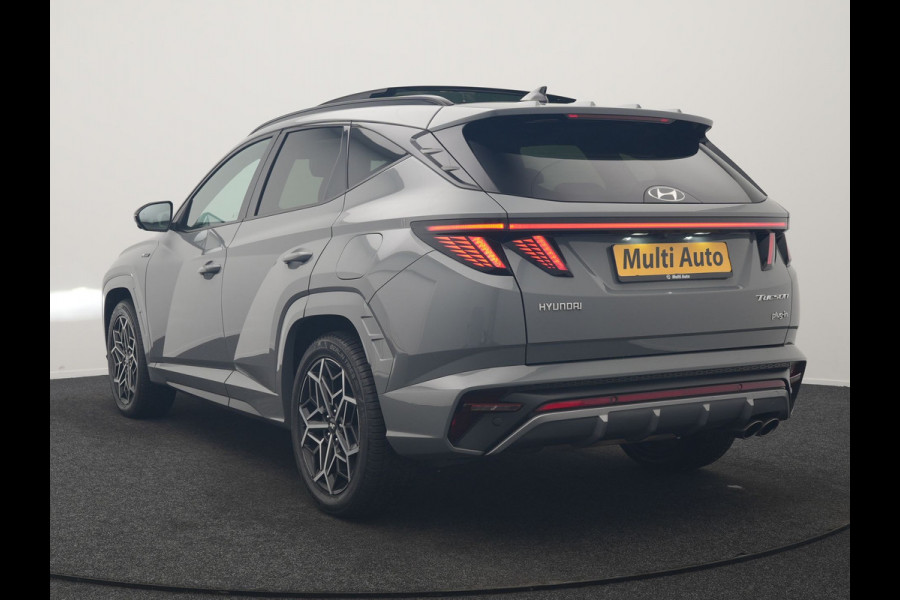 Hyundai Tucson 1.6 T-GDI PHEV N Line 4WD 265pk Dealer O.H | Trekhaak Afn. | Panodak | Adaptive Cruise | 360 Camera | Krell Audio | Alcantara Sportstoelen Memory & Ventilatie | Stoelen & Stuur Verwarmd | Blis | Keyless | Navigatie | DAB | Plug In Hybrid |
