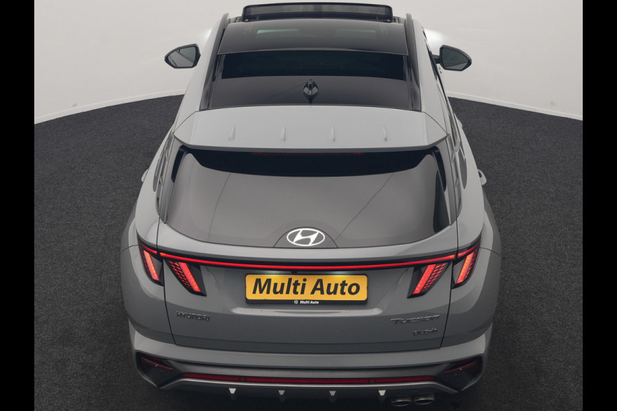 Hyundai Tucson 1.6 T-GDI PHEV N Line 4WD 265pk Dealer O.H | Trekhaak Afn. | Panodak | Adaptive Cruise | 360 Camera | Krell Audio | Alcantara Sportstoelen Memory & Ventilatie | Stoelen & Stuur Verwarmd | Blis | Keyless | Navigatie | DAB | Plug In Hybrid |