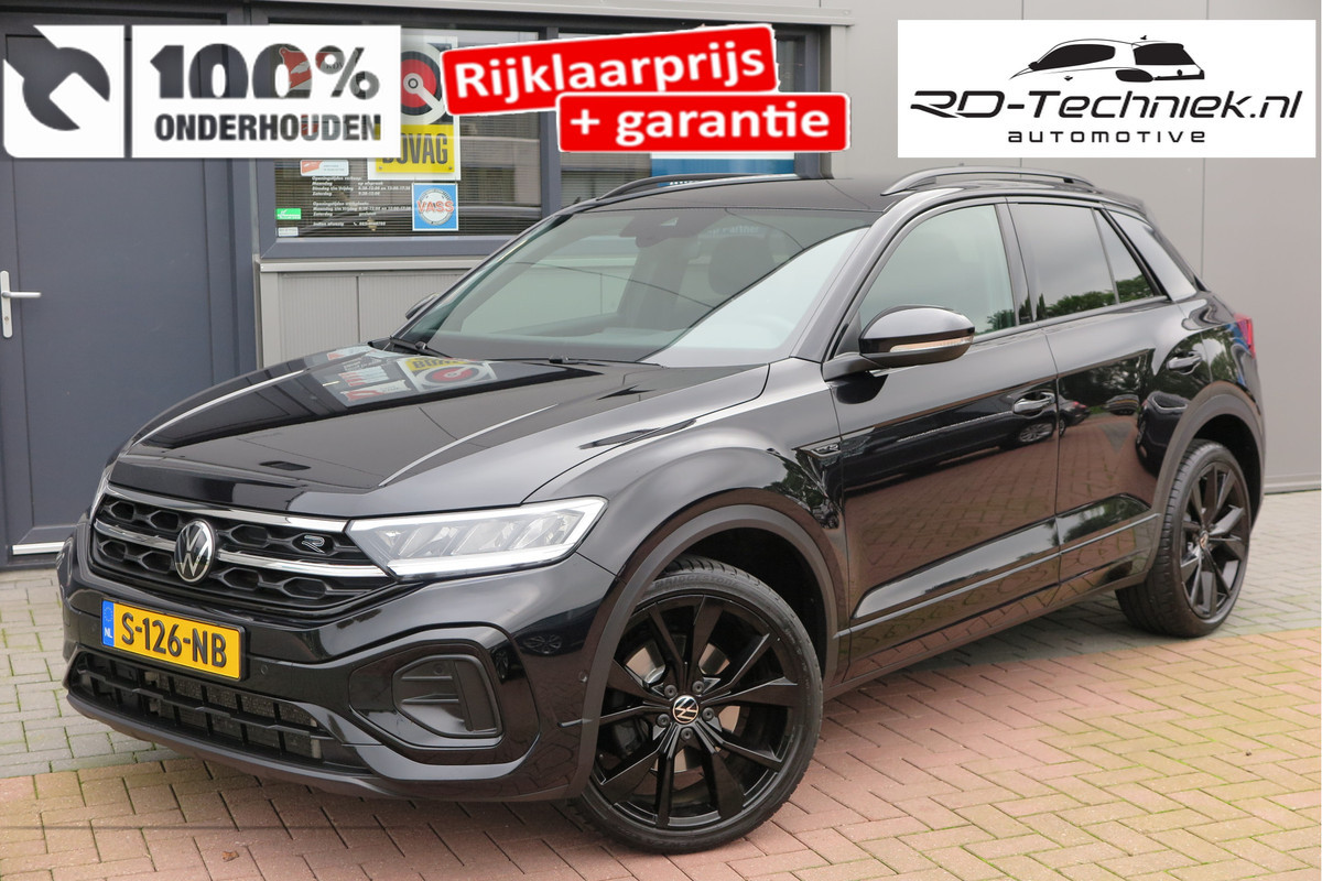 Volkswagen T-Roc 1.5 TSI 150pk DSG R-Line Black Style Virtual cockpit , Keyless, PDC , 19"LMV, Camera , Carplay, LED, Navi voorbereid. Stoelverwarming , Elektr. achterklep