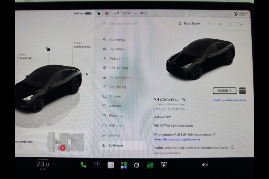 Tesla Model Y Long Range AWD 75 kWh (3-Fase-11kW) {SoH-87%} (INCL-BTW) Aut. *PANO | AUTO-PILOT | LEATHER | NAVI-FULLMAP | MATRIX-LED | KEYLESS | CAMERA | DAB+ | HEATED-COMFORTSEATS | PRIVACYGLASS | TOPVIEW | 20''ALU*