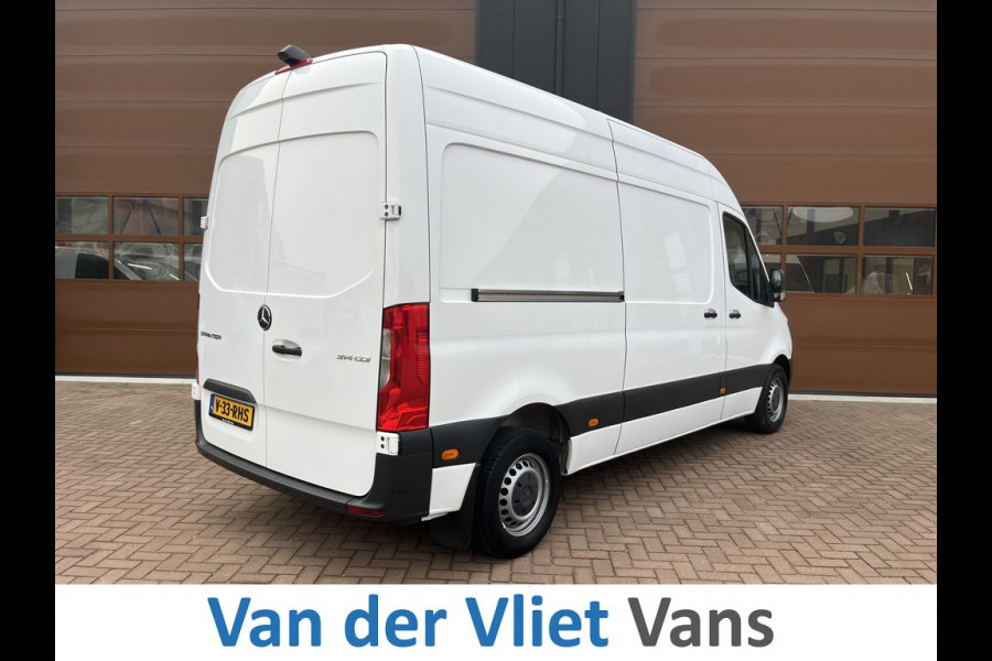 Mercedes-Benz Sprinter 314 2.2 CDI 143pk 9-Tronic L2H2 Lease €439 p/m, Airco Aut., Navi, Carplay, PDC, Camera, Sortimo inrichting, Volledig onderhoudshistorie aanwezig