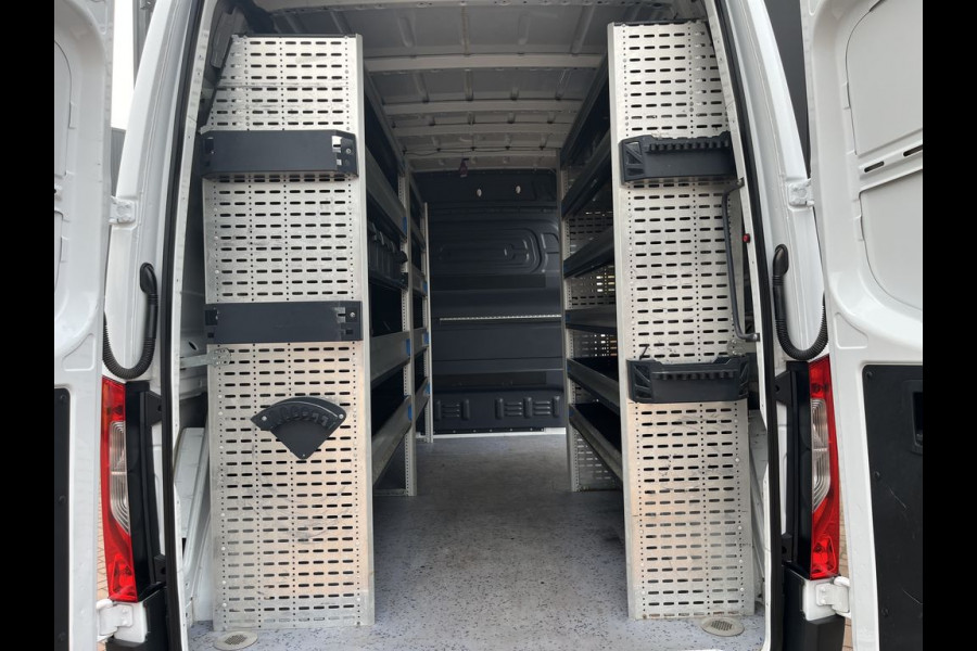 Mercedes-Benz Sprinter 314 2.2 CDI 143pk 9-Tronic L2H2 Lease €439 p/m, Airco Aut., Navi, Carplay, PDC, Camera, Sortimo inrichting, Volledig onderhoudshistorie aanwezig