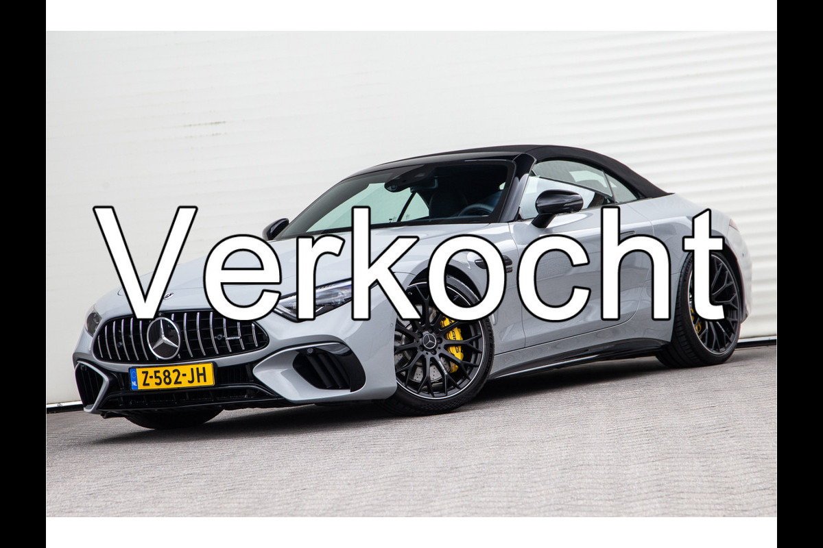 Mercedes-Benz SL-Klasse Roadster AMG 63 4MATIC+ Premium, Achterasbesturing, Burmester, MANUFAKTUR Alpin Grey 585pk 2022