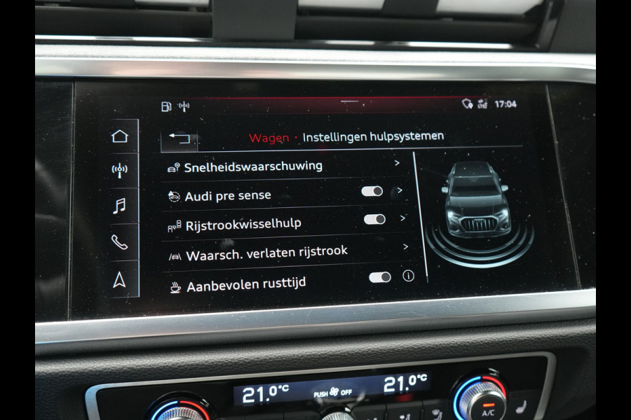 Audi Q3 35 TFSI S Line Pro Line S 150pk | Trekhaak | Cruise Control | Sportstoelen Verwarmd | Blis | DAB | Navigatie | 19"L.M