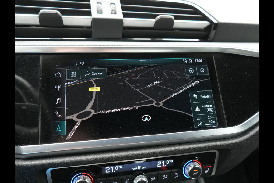 Audi Q3 35 TFSI S Line Pro Line S 150pk | Trekhaak | Cruise Control | Sportstoelen Verwarmd | Blis | DAB | Navigatie | 19"L.M