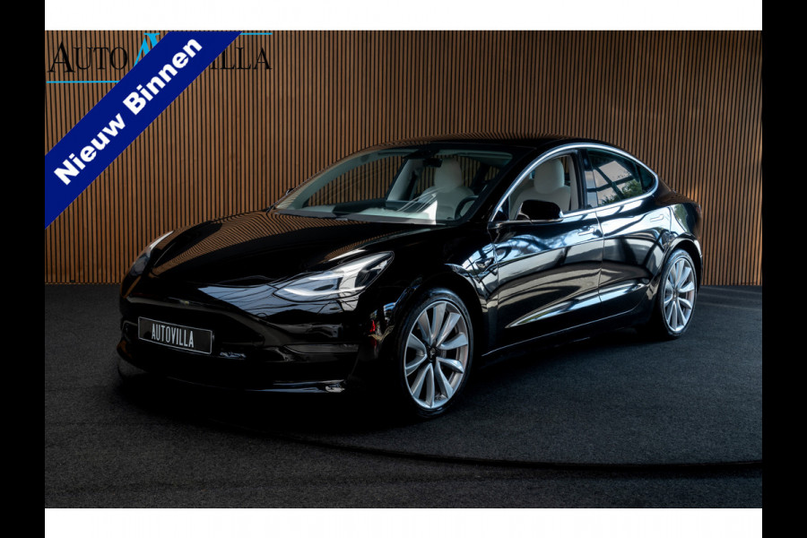Tesla Model 3 Long Range AWD 75 kWh Panodak Leder 360° ACC Climate Stuur- & Stoelverwarming voor & achter LM velgen PDC Elektr. achterklep Elektr. verst. stuurwiel Elektr. verstelb. stoelen BTW auto