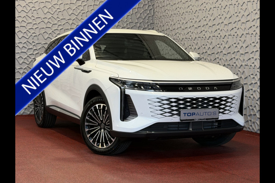 Omoda 9 OMODA 9 PREMIUM AWD 538 PK | Stary White | FABRIEKSGARANTIE PHEV SUV | 145 KM ELEKTRISCH | ONGEBRUIKTE NIEUWE AUTO 4WD 4X4