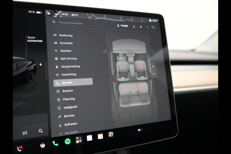 Tesla Model Y RWD 58 kWh 299pk Dealer O.H | Panodak | Full Self Driving Capability | Adaptive Cruise | 360 Camera | Lederen Sportstoelen Memory & Verwarmd | Keyless | BLIS | Navigatie | Virtual | DAB | Spotify | 20"L.M |