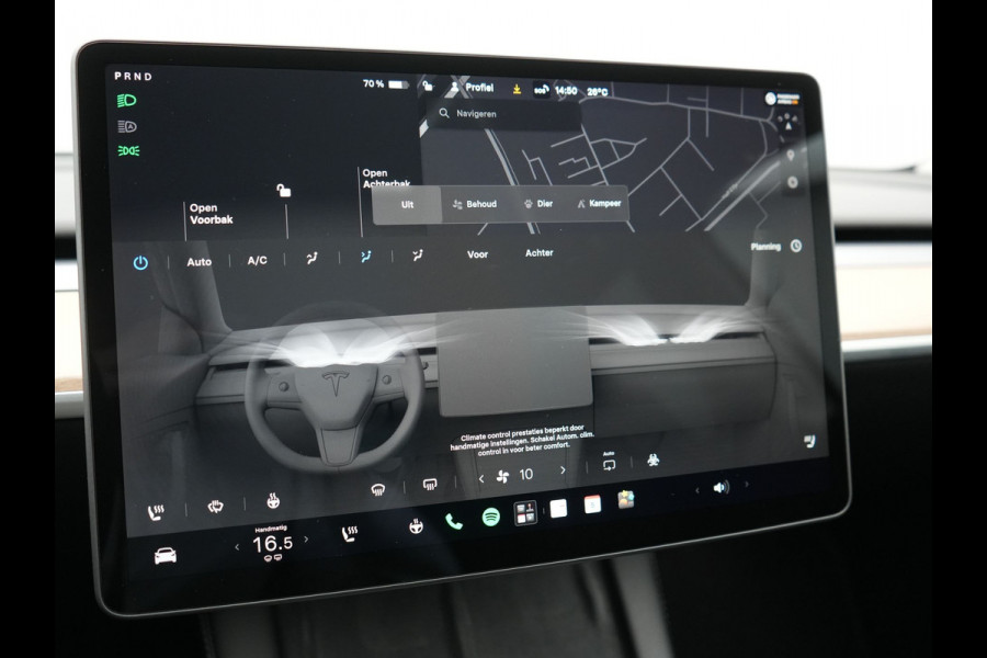 Tesla Model Y RWD 58 kWh 299pk Dealer O.H | Panodak | Full Self Driving Capability | Adaptive Cruise | 360 Camera | Lederen Sportstoelen Memory & Verwarmd | Keyless | BLIS | Navigatie | Virtual | DAB | Spotify | 20"L.M |