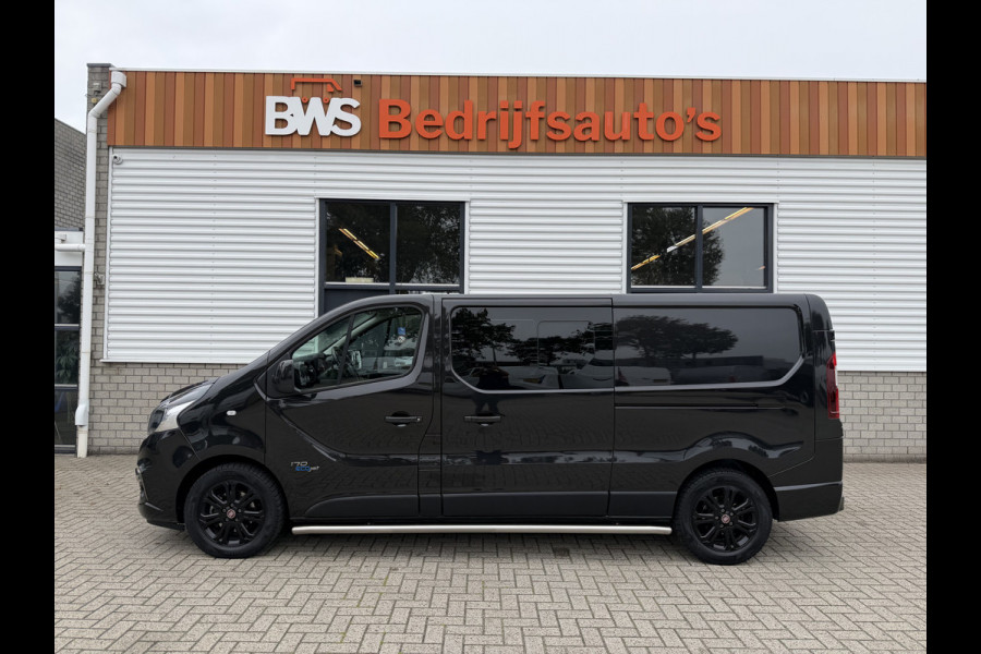 Fiat Talento 2.0 MultiJet automaat L2H1 SX DC 5 persoons / vaste prijs rijklaar € 19.950 ex btw / lease vanaf € 336 / zwart metallic / dubbele schuifdeur / trekhaak / airco / navi / camera !