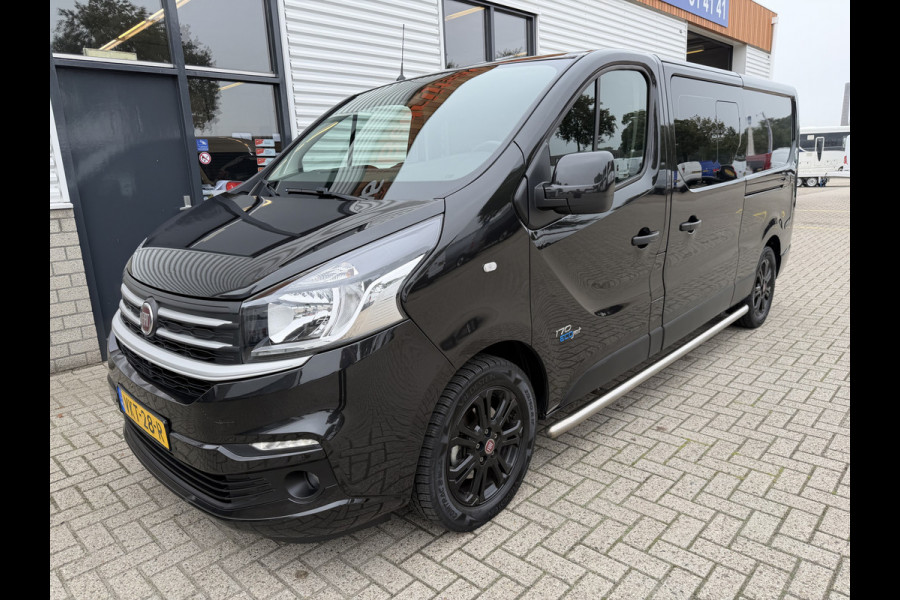 Fiat Talento 2.0 MultiJet automaat L2H1 SX DC 5 persoons / vaste prijs rijklaar € 19.950 ex btw / lease vanaf € 336 / zwart metallic / dubbele schuifdeur / trekhaak / airco / navi / camera !
