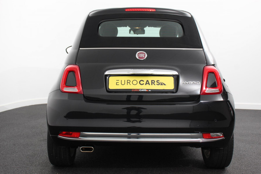 Fiat 500C 1.0 Hybrid 69pk Dolcevita Navigatie Apple CarPlay Android Auto Parkeerhulp achter Cruise Control Half leder Climatronic Lichtmetalen velgen