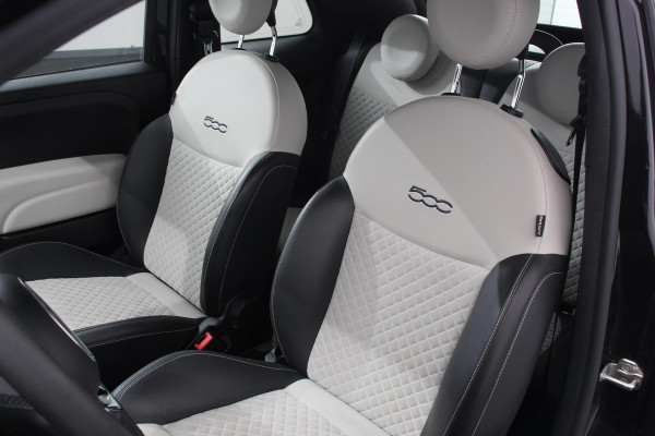 Fiat 500C 1.0 Hybrid 69pk Dolcevita Navigatie Apple CarPlay Android Auto Parkeerhulp achter Cruise Control Half leder Climatronic Lichtmetalen velgen