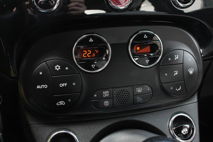 Fiat 500C 1.0 Hybrid 69pk Dolcevita Navigatie Apple CarPlay Android Auto Parkeerhulp achter Cruise Control Half leder Climatronic Lichtmetalen velgen