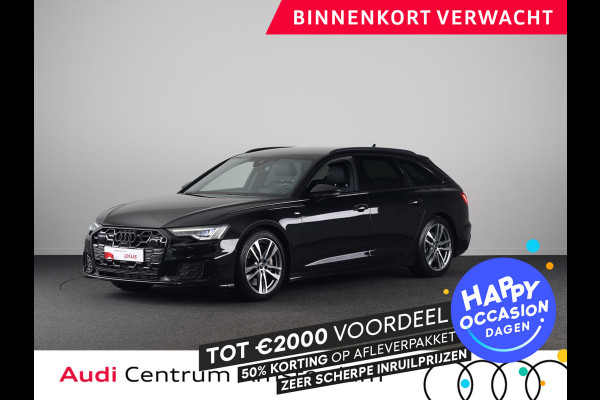 Audi A6 Avant 50 TFSI e quattro S edition Competition 299 pk S-tronic | Verlengde garantie | Navigatie | Parkeersensoren (Park assist) | Rondomzicht camera | Head-up display | Stoelverwarming v/a | S-Line |
